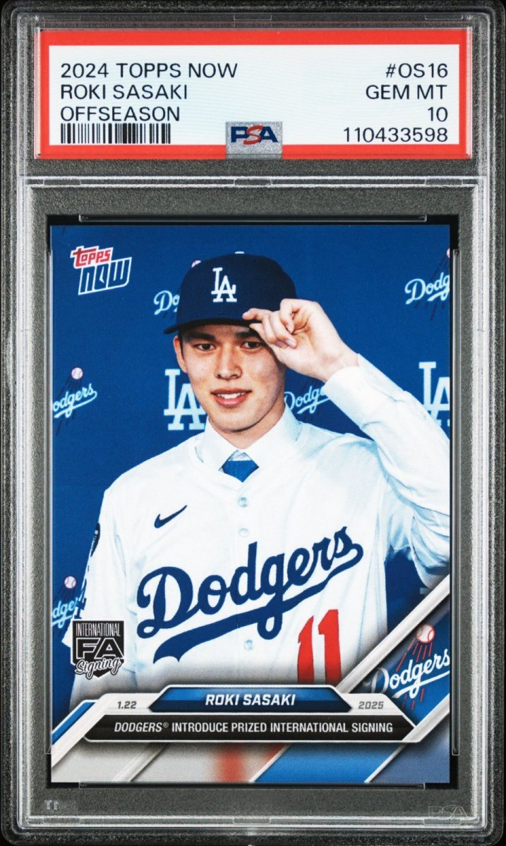 画像1: 佐々木朗希 (TOPPS NOW 2024 OS16) PSA10 (1)